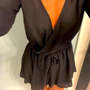 Cute black romper!